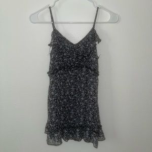 Vintage Express Blue Floral Tank Top